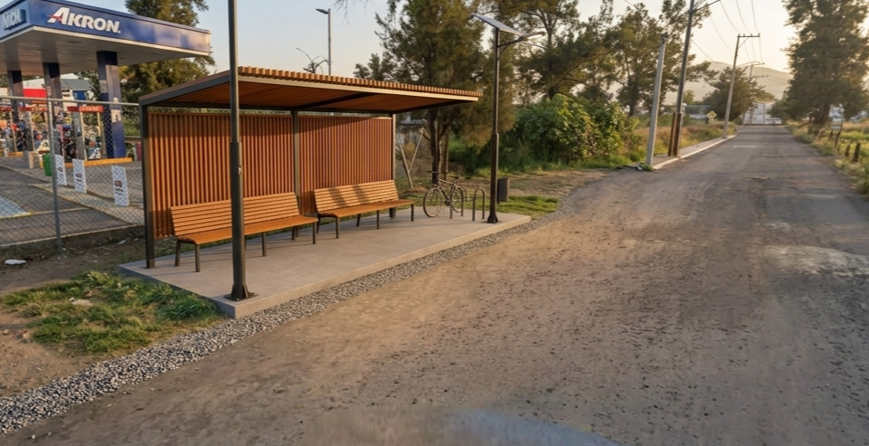 Parada de Autobuses imagen arquitectonica provisional