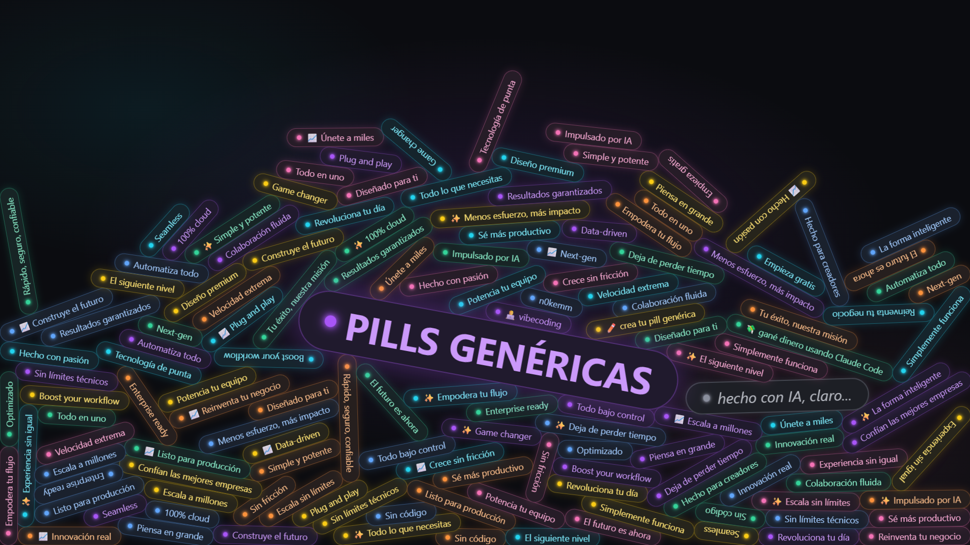 Pills genéricas: Cuando hacer una web tan fácil nos quitó las ganas de pensar